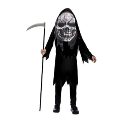 AMSCAN Costume Grim Reaper Big Head 8-10 Years