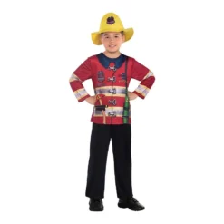 AMSCAN Costume Sustainable Fire Fighter 4-6 Years