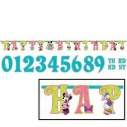 Unique Banner Jumbo Minnie Mouse Add-An-Age (3.05 Metres Long)