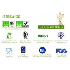 Alpen Sugcane Plate Natural 180mm 10 Pack -Costumes Party Store AL 400103 2