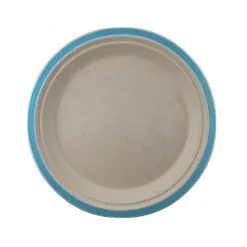 Alpen Sugarcane Lunch Plates Light Blue 180mm 10 Pack