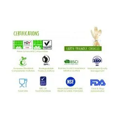 Alpen Sugarcane Bowls Light Pink 160mm 10 Pack 6 Alpen Sugarcane Bowls Light Pink 160mm 10 Pack -Costumes Party Store AL 400313 2