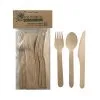 Alpen Wooden Cutlery Natural Set 30 Pack