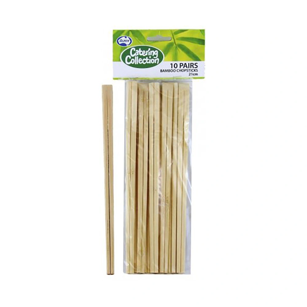 Alpen Bamboo Chopsticks 21cm 10 Pack 2 Alpen Bamboo Chopsticks 21cm 10 Pack - Image 2