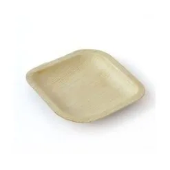 Alpen Palm Leaf Square Plate 150mm 10 Pack