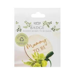 AMSCAN Botanical Baby Wooden Mummy To Be Badge With Botanical 8 AMSCAN Botanical Baby Wooden Mummy To Be Badge With Botanical -Costumes Party Store BAB.103 3