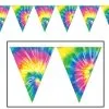 AMSCAN Banner Pennant Tie-Dyed (25cm High X 3.65M Long)