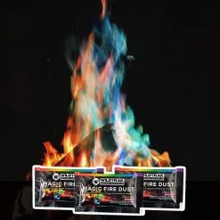 Unique Colourful Flames 3 Pack