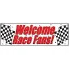 AMSCAN Black & White Check Giant Party Banner Welcome Race Fans!