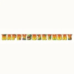 AMSCAN Dino Blast Jointed Large Banner Happy Birthday Cardboard