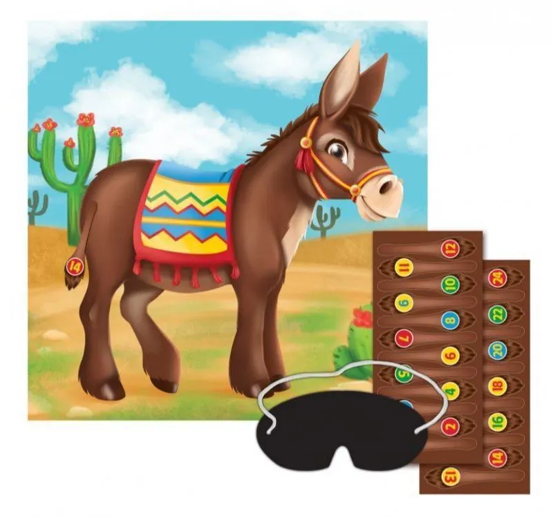 AMSCAN Pin The Tail On The Donkey Game 1 AMSCAN Pin The Tail On The Donkey Game
