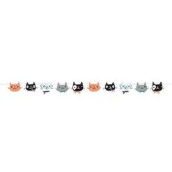 AMSCAN Purrfect Party Shaped Cats Banner On String (14cm X 1.6M)