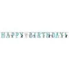 AMSCAN Purrfect Party Jointed Banner Happy Birthday Cardboard (3M X 18cm)