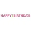 AMSCAN Pineapple N Friends Happy Birthday Ribbon Banner Glittered 15cm X 3m
