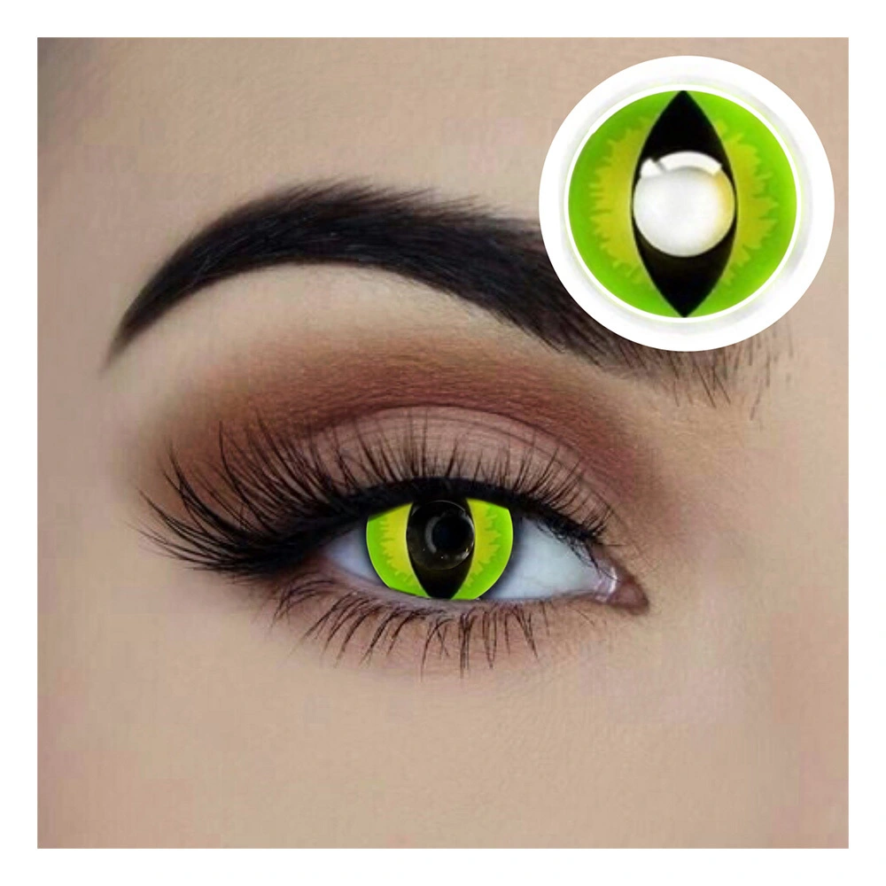 Sweidas Starry Eyed Yearly Lenses - Green Cat 1 Sweidas Starry Eyed Yearly Lenses - Green Cat