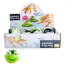 MDI Squeeze Frog Ring Sensory Toy -Costumes Party Store HY SFR 2