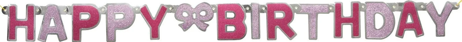Unique Glitz Pink Hb Jointed Banner