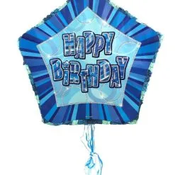Unique Glitz Pop-Out Pinata Blue