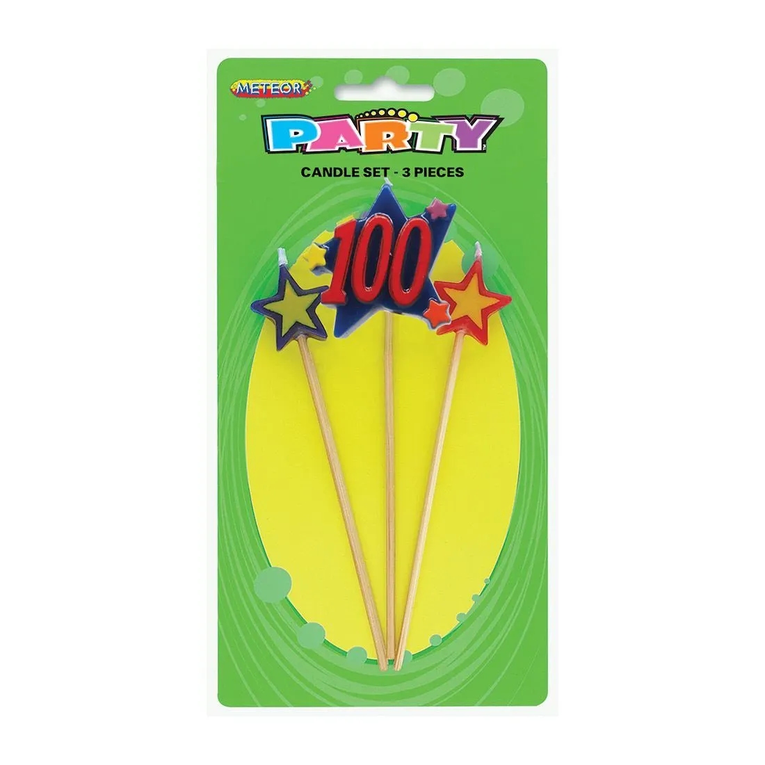 Unique 3 Pce Number Candle Set - 100 1 Unique 3 Pce Number Candle Set - 100