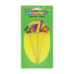 Unique 3 Pce Number Candle Set - 7