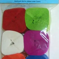 Unique Crepe Streamers 6 Pack