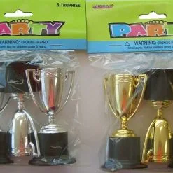 Unique 3 Trophies - Silver & Gold