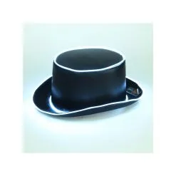 Oceana Light Up Top Hat Black