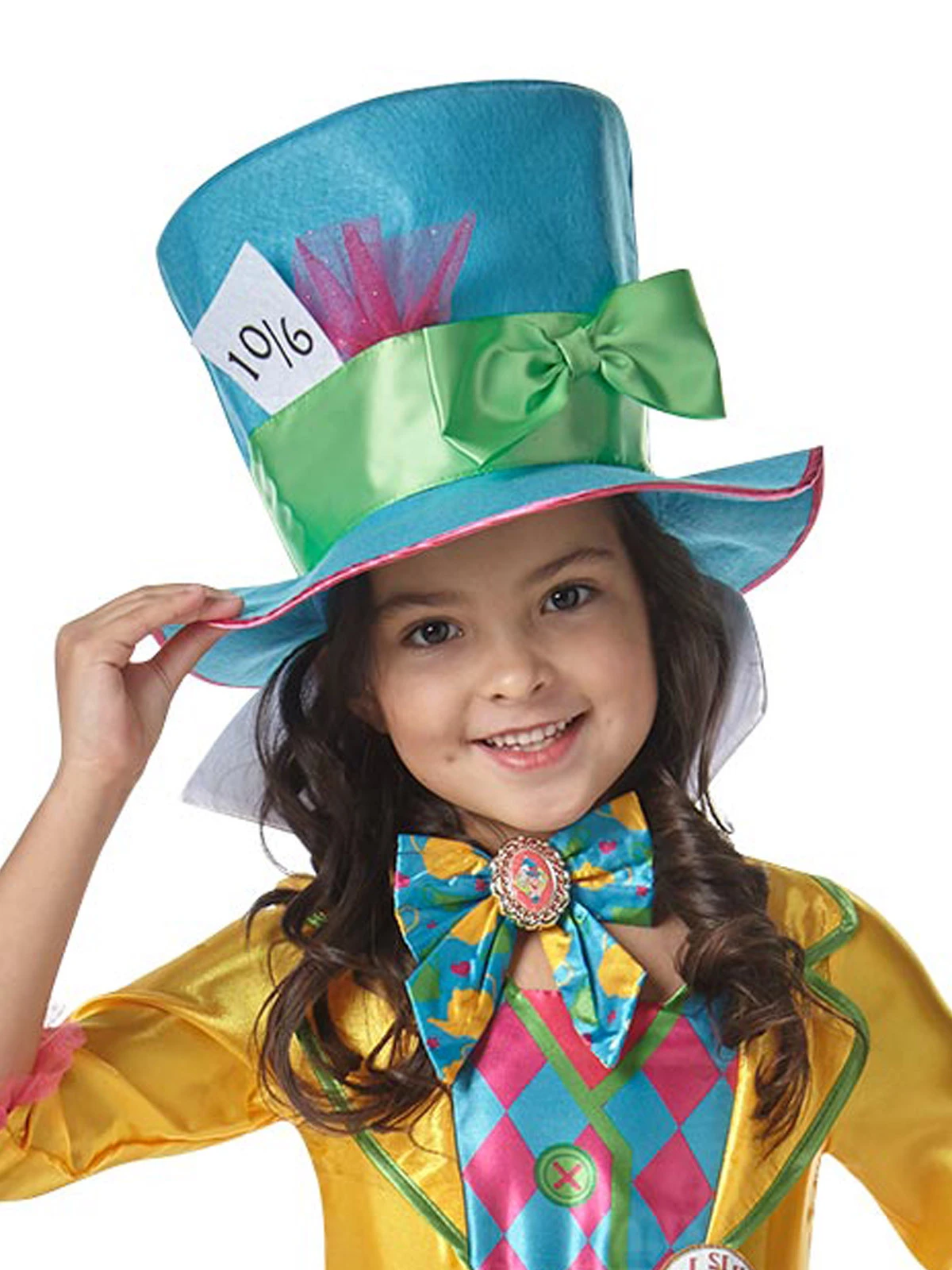 Rubies Mad Hatter Girls Deluxe Costume (Long Hanging) Small 4 Rubies Mad Hatter Girls Deluxe Costume (Long Hanging) Small - Image 4