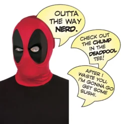 Rubies Deadpool Deluxe Mask With Speech Bubble