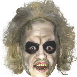 Rubies Beetlejuice 3/4 Vinyl Mask With Hair Adult