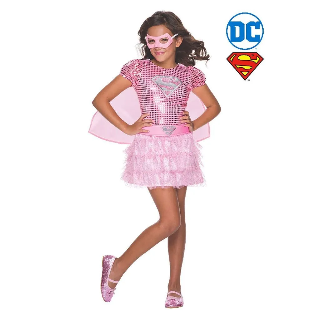 Rubies Supergirl Pink Sequin Costume - Size S 1 Rubies Supergirl Pink Sequin Costume - Size S
