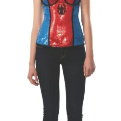 Rubies Spider-Girl Sequined Corset Adult Small