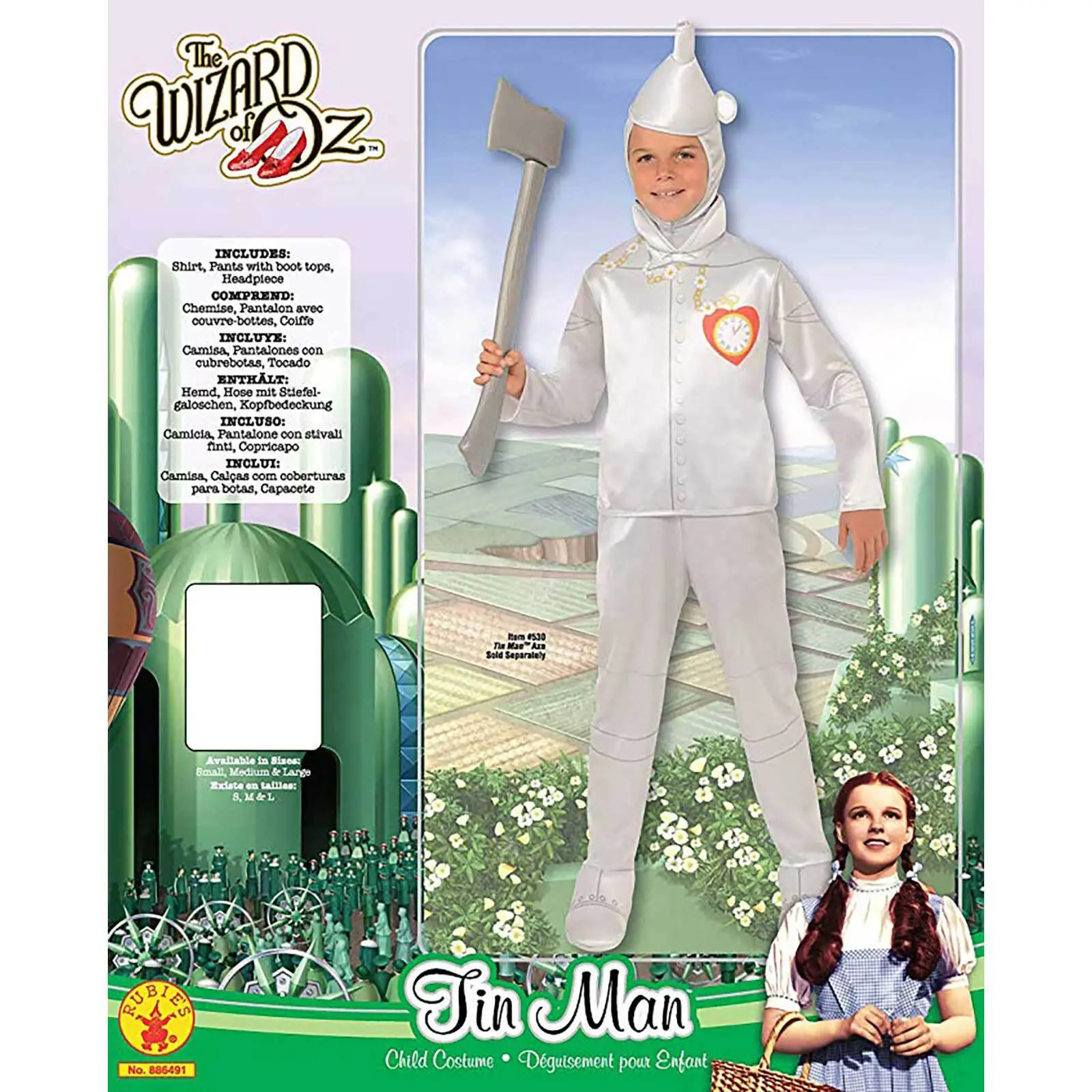 Rubies Tin Man Deluxe Costume Child Small 4 Rubies Tin Man Deluxe Costume Child Small - Image 4