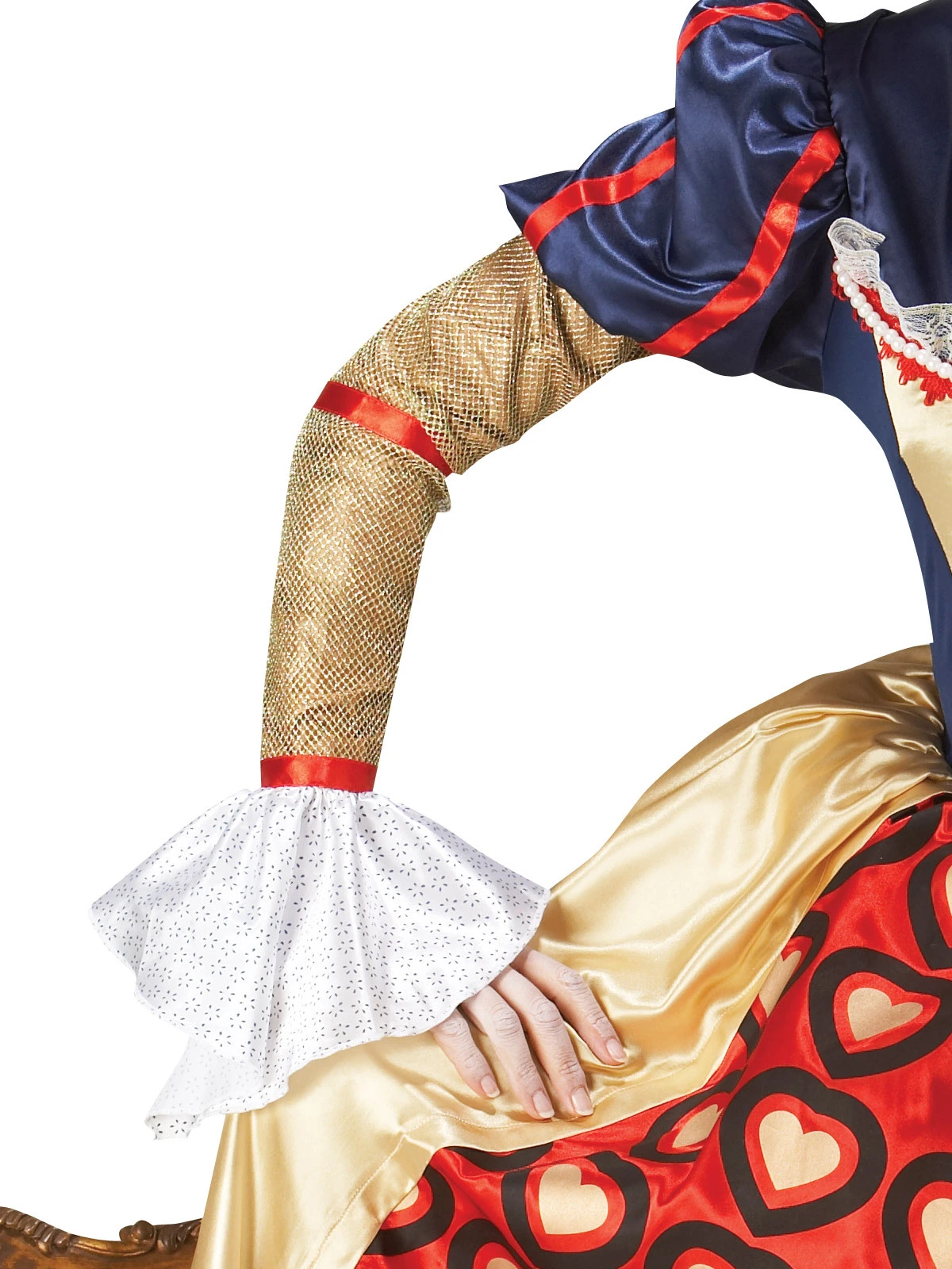 Rubies Queen Of Hearts Deluxe Costume Adult Small 3 Rubies Queen Of Hearts Deluxe Costume Adult Small - Image 3